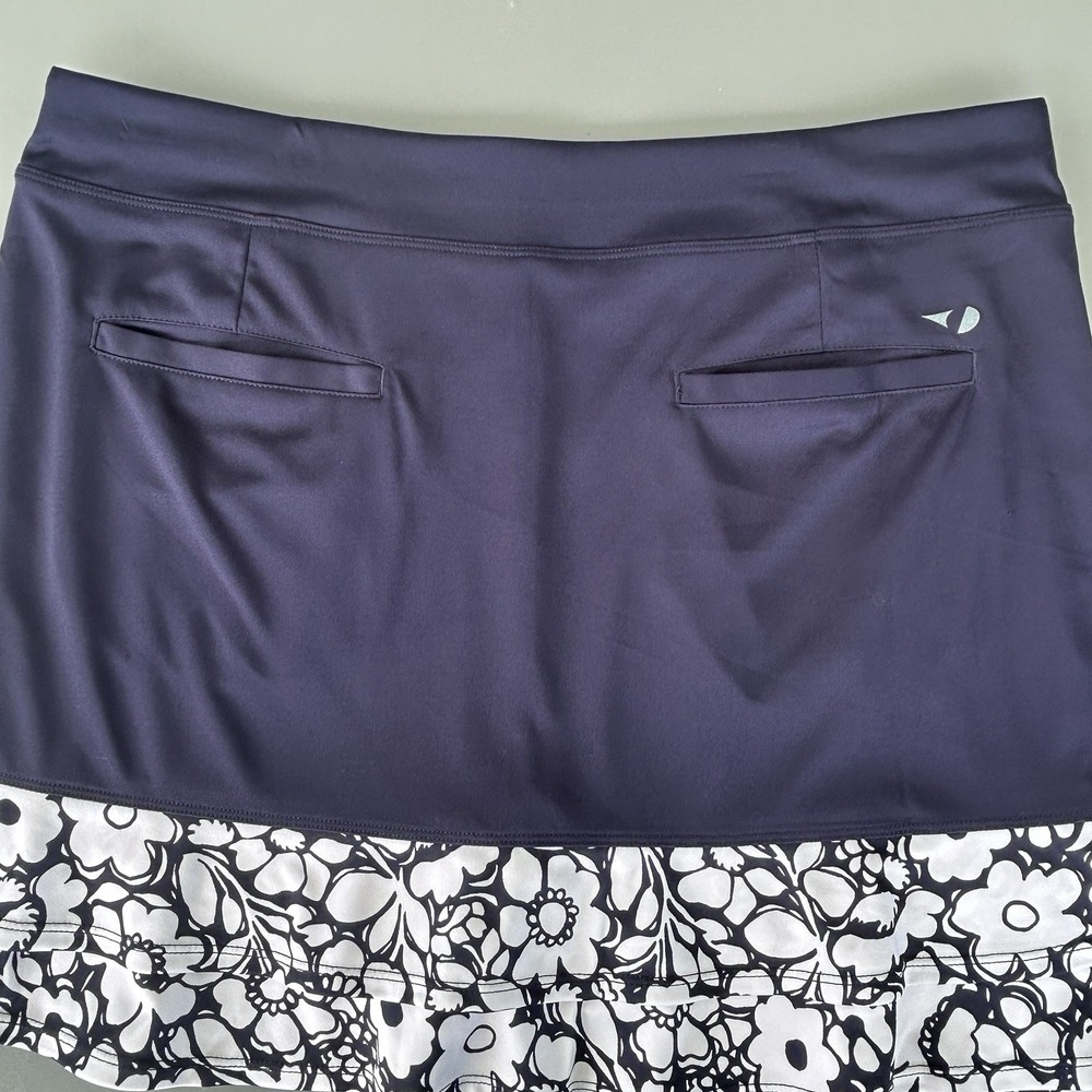Grand Slam Golf Pickleball Tennis Skort Skirt Womens Large Floral Ruffle Pockets - Picture 4 of 6